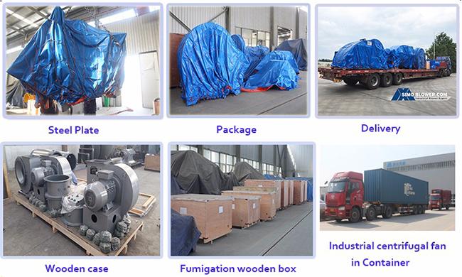 Large Capacity Process Fans In Cement Plant Q345 Three Phase Blower