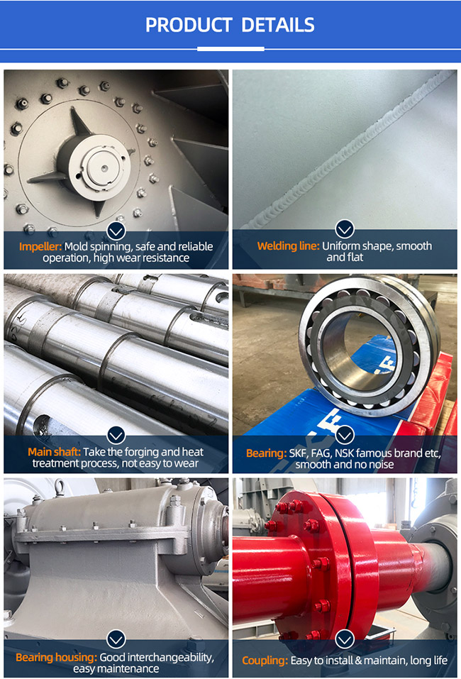Alloy Steel 80KW High Temperature Air Supply Industrial Centrifugal Fans