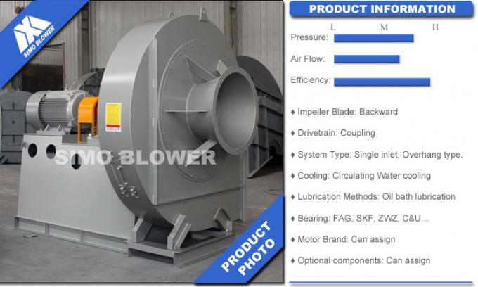 Carbon Steel Cement Centrifugal Blower Fan Medium Pressure Antiwear
