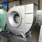 Anti Abrasive High Pressure Centrifugal Fan With Coupling Driving White Grey