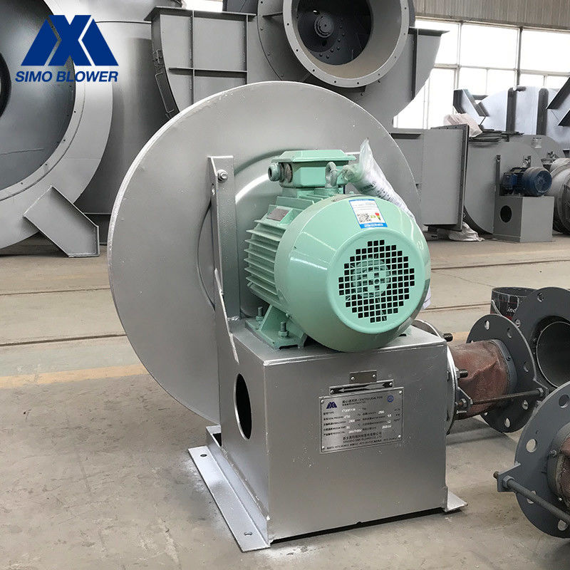 Grey Blue Material Handling Blower Stainless Steel Centrifugal Fan