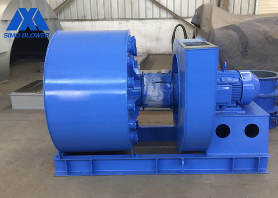 Blue SIMO Forced Draught Fan High Pressure Air Blower Fan Three Phase